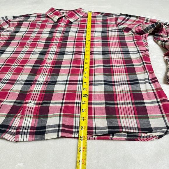 Brooks Brothers Red Fleece Button Up Men's XL Linen Cotton Oxford Classic Preppy - Picture 5 of 6